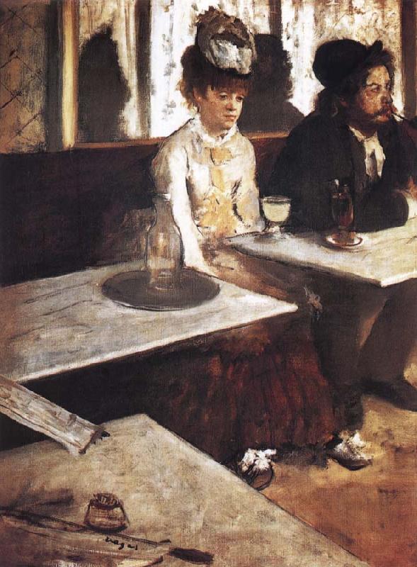 Germain Hilaire Edgard Degas In a Cafe Norge oil painting art